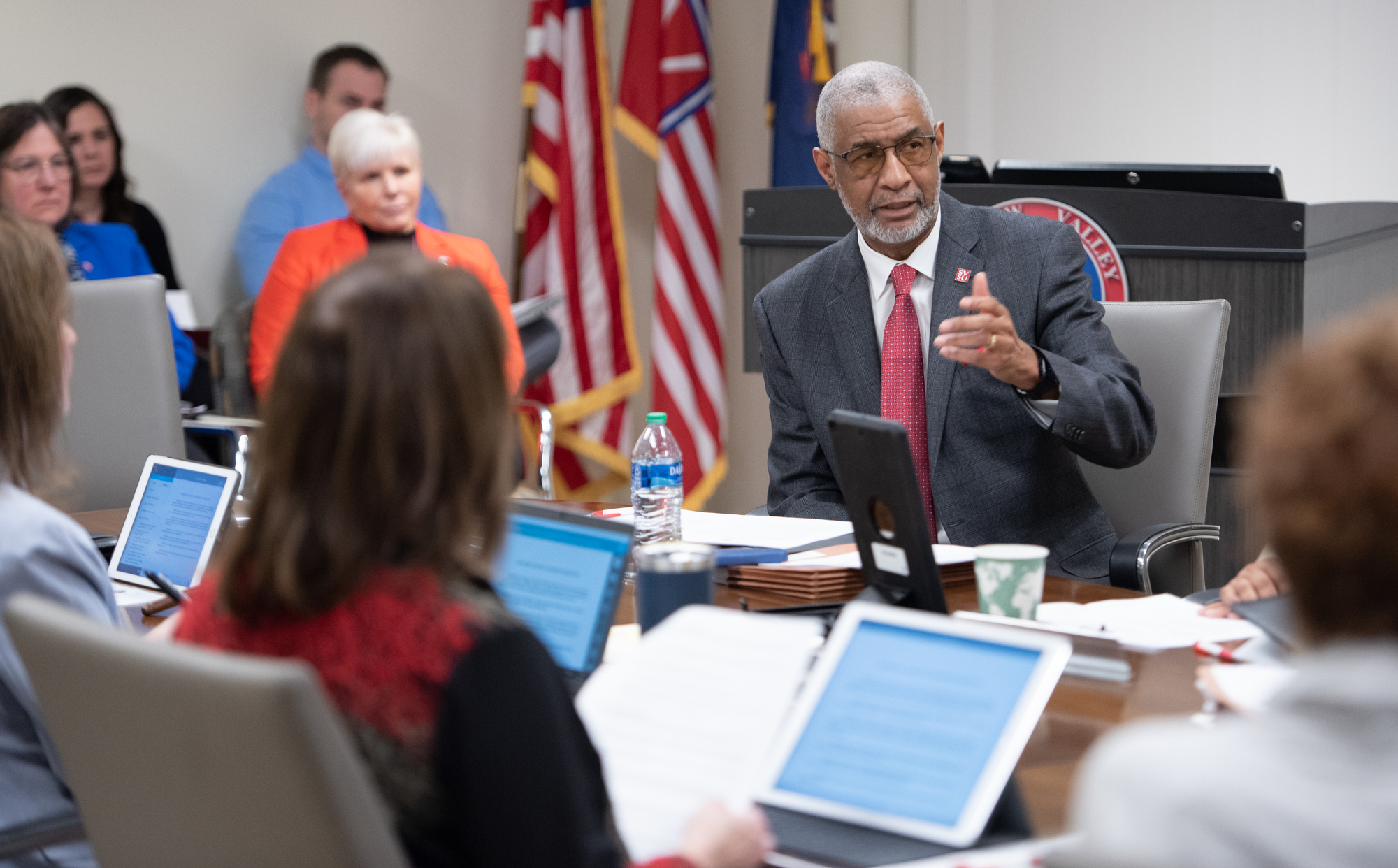 SVSU President and Board of Control in Meeting Version 3